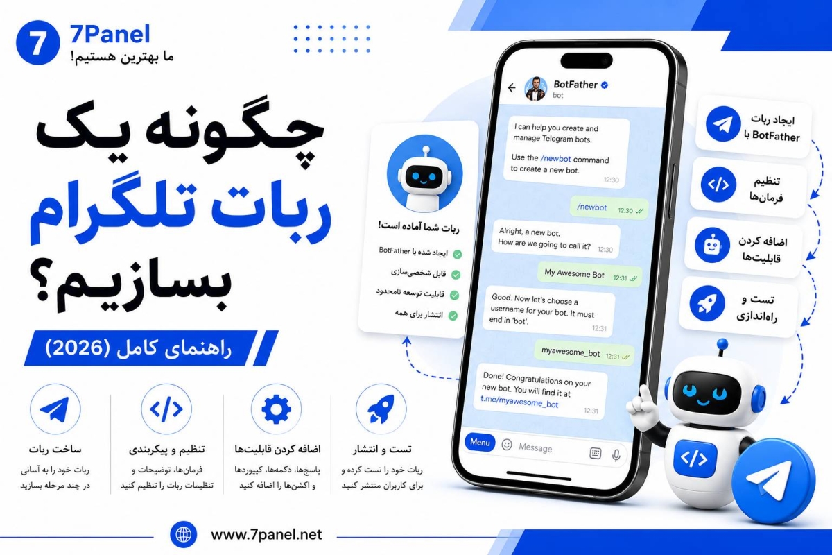 چگونه یک ربات تلگرام بسازیم؟ راهنمای کامل (2026)