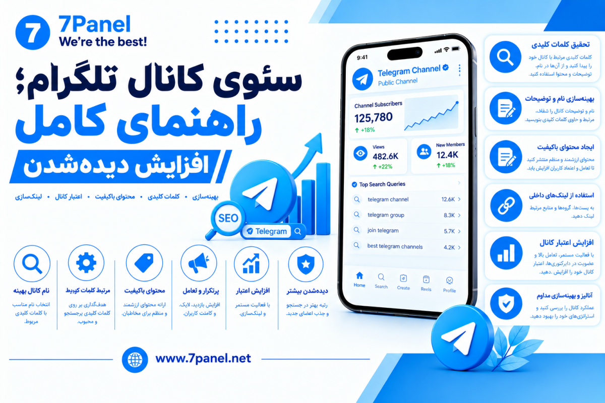 سئوی کانال تلگرام؛ راهنمای کامل افزایش دیده‌شدن