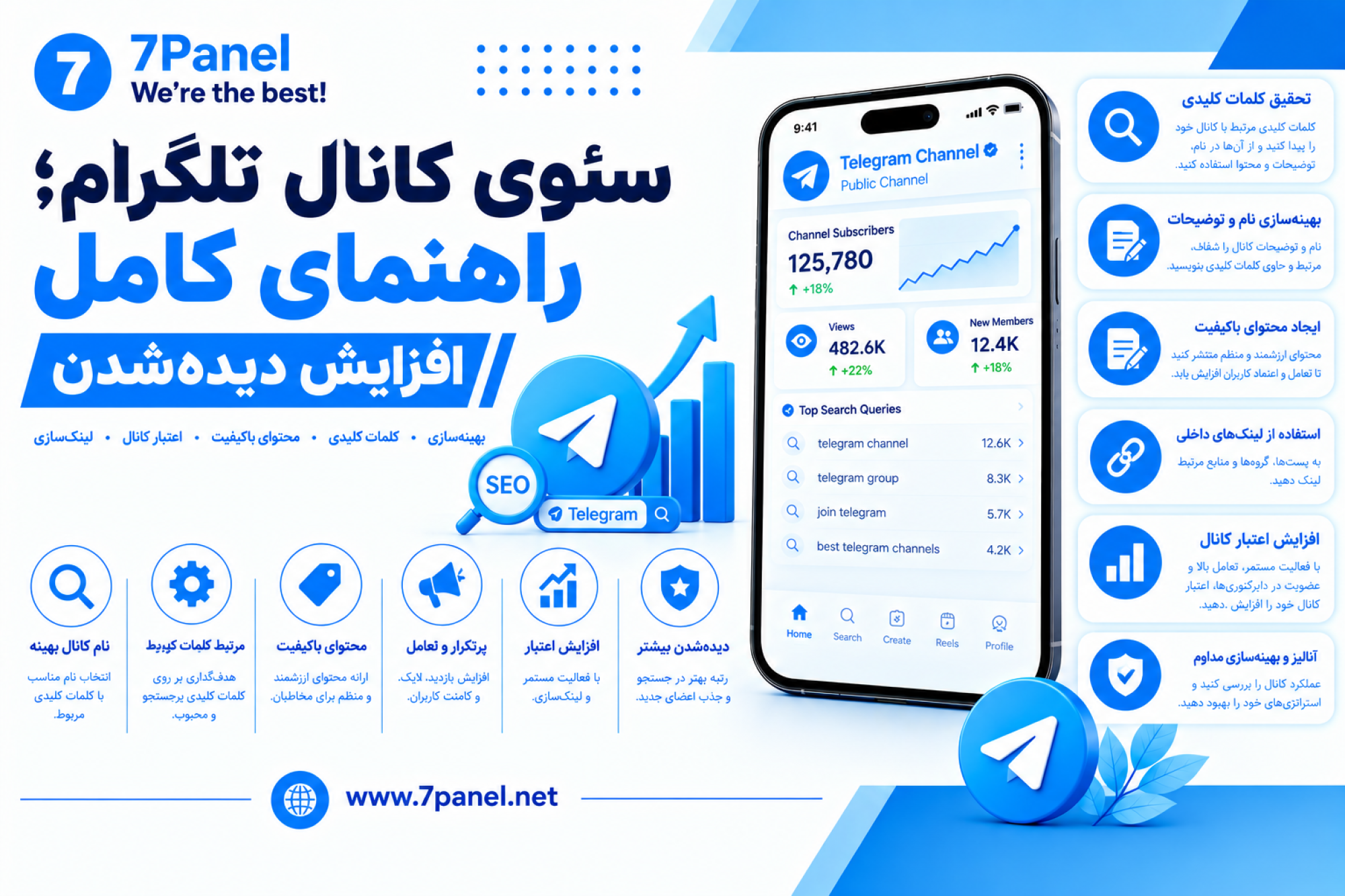 سئوی کانال تلگرام؛ راهنمای کامل افزایش دیده‌شدن